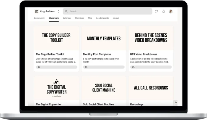 Matt Barkers – Copy Builders